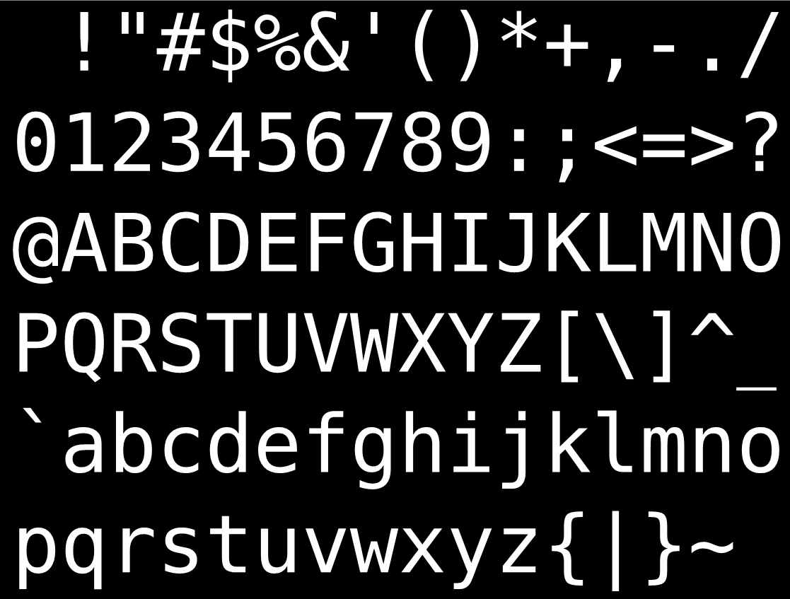 ascii table ascii table
